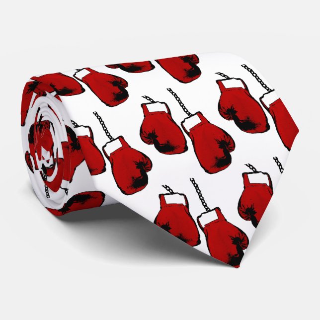 Boxing Gloves Tie (Rolled)