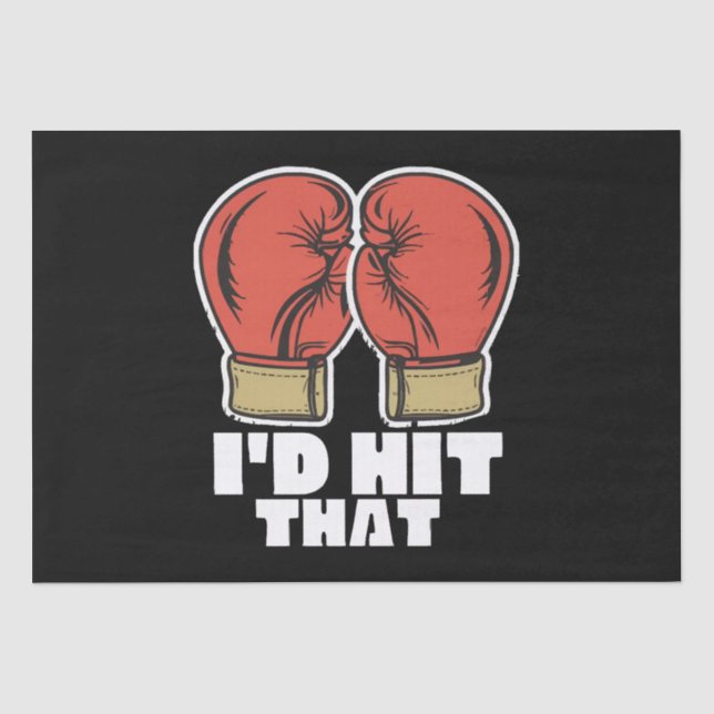 Boxing gloves tissue paper (Front)