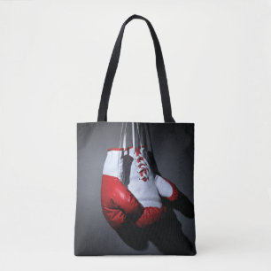 Boxing gloves tote bag
