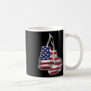 Boxing Gloves Vintage American Flag Style Women Ki Coffee Mug
