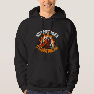 Boxing Gloves with Fire Hoodie