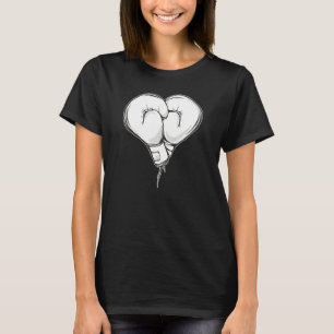 Boxing gloves with heart shape  partner for boxers T-Shirt