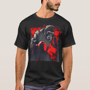 Boxing Gorilla Lover Boxing Gloves Kickboxing T-Shirt