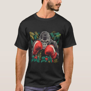 Boxing Gorilla With Boxing Gloves Kickboxing Funny T-Shirt