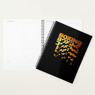 Boxing Graphic Art - Boxer Planner