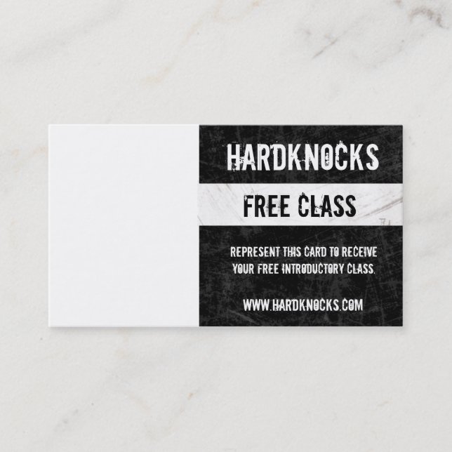 Boxing Gym Business Card VIP pass (Front)