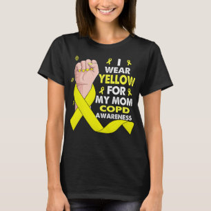 Boxing Hand I Wear Yellow For My Mum COPD  T-Shirt