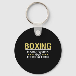 Boxing Hard Work And Dedication - Kickboxing Gym B Key Ring