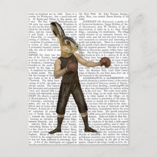 Boxing Hare Postcard