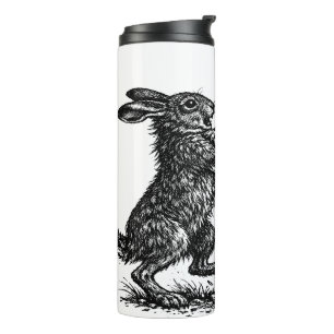 Boxing Hares – Haunted Ink Woodland Duel Thermal Tumbler