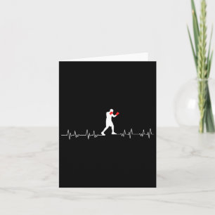 Boxing Heartbeat Art Boxing Gloves Gym Boxer Boys  Card