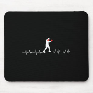 Boxing Heartbeat Art Boxing Gloves Gym Boxer Boys Mouse Pad
