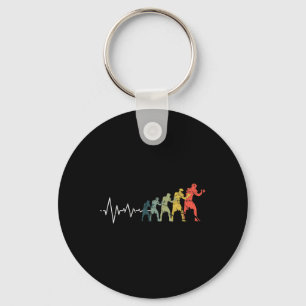 Boxing Heartbeat Boxer Fight Love Key Ring