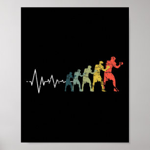 Boxing Heartbeat Boxer Fight Love Poster