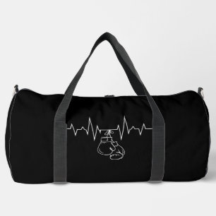 Boxing Heartbeat Gloves Duffle Bag