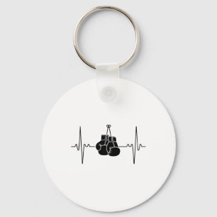 Boxing Heartbeat Line Punch Design Key Ring
