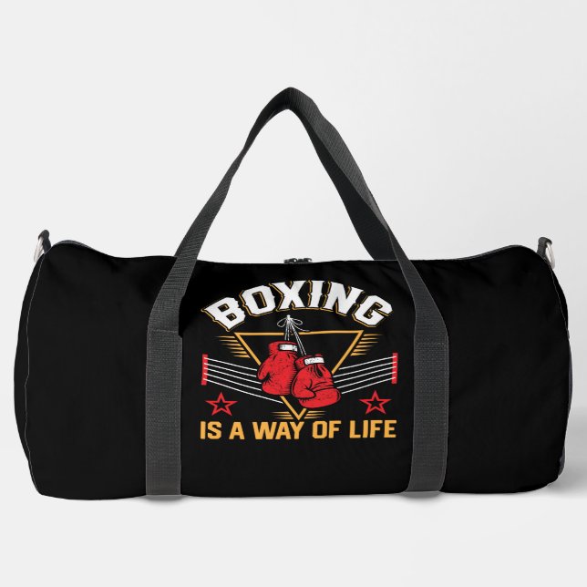 Boxing Is A Way Life Duffle Bag (Front)