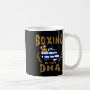 Boxing Is In My D-n-a Uruguay Flag Boxing Gloves Coffee Mug