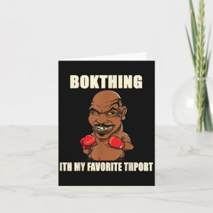 Boxing Is My Favourite Sport_ Funny Quote Graphic Card