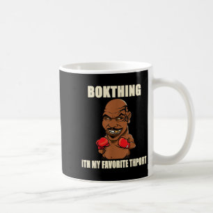 Boxing Is My Favourite Sport_ Funny Quote Graphic Coffee Mug