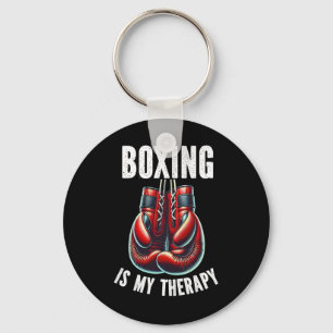 Boxing Is My Therapy Boxing Gloves Boxer Combat Sp Key Ring