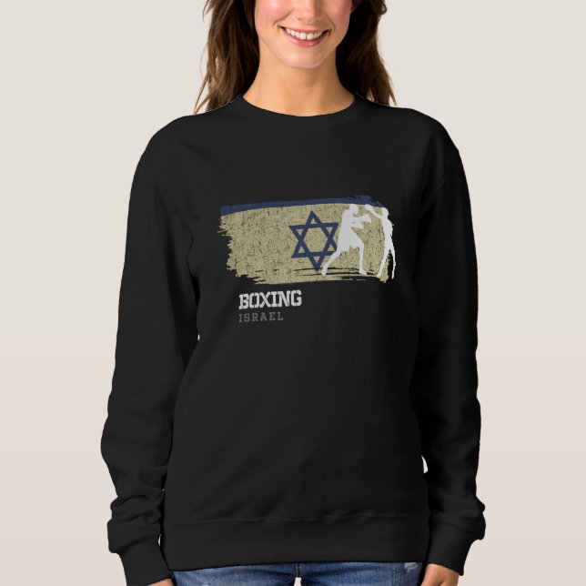 Boxing Israel Combat Sports Fighter Boxing  1 Sweatshirt (Front)