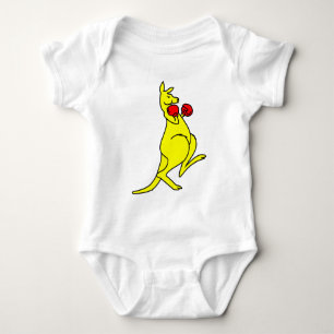 Boxing Kangaroo Baby Bodysuit