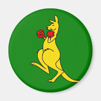 Boxing kangaroo collector item"s magnet