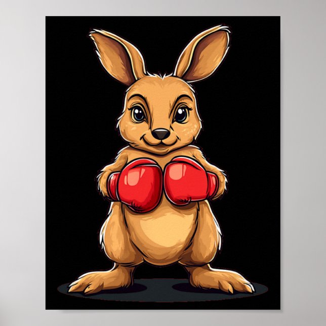 Boxing Kangaroo For A Knockout Laugh  Poster (Front)