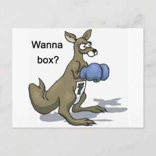 Boxing Kangaroo Postcard