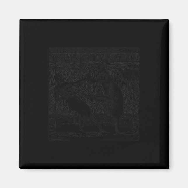 Boxing Kangaroo Print  Magnet (Front)