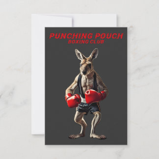 Boxing Kangaroo Thank You Card