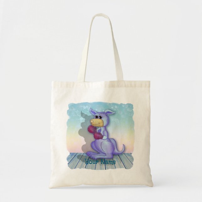 Boxing Kangaroo Tote Bag (Front)