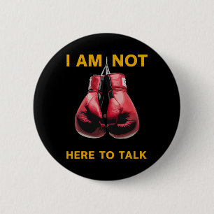 Boxing Kickboxing Boxing Lover Boxer Funny Saying 6 Cm Round Badge