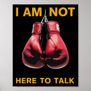 Boxing Kickboxing Boxing Lover Boxer Funny Saying Poster