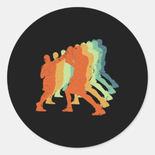 Boxing, Kickboxing, Muay Thai, Men And Boys, Comt Classic Round Sticker