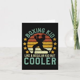 Boxing Kid Funny Youth Boxer Gift Card