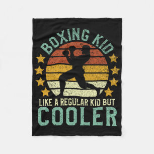 Boxing Kid Funny Youth Boxer Gift  Fleece Blanket