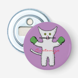 Boxing Kitten with Mittens Thunder_Cove Bottle Opener