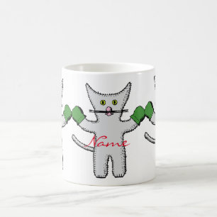 Boxing Kitten with Mittens Thunder_Cove Coffee Mug