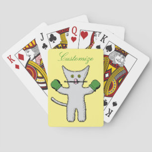 Boxing Kitten with Mittens Thunder_Cove Playing Cards