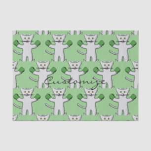 Boxing Kitten with Mittens Thunder_Cove Tissue Paper