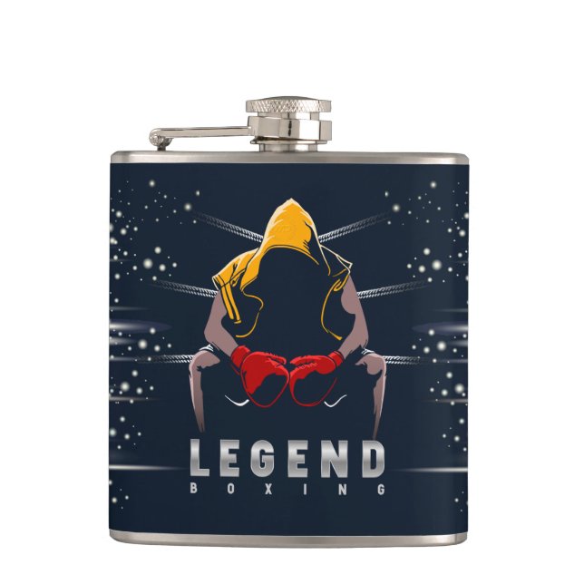 Boxing Legends |  Hip Flask (Front)