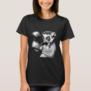 Boxing Lemur Lover Boxing Gloves Kickboxing Funny T-Shirt