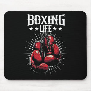 Boxing Life Kickboxing Lovers Kickboxer Profession Mouse Pad