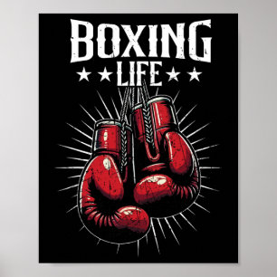 Boxing Life Kickboxing Lovers Kickboxer Profession Poster