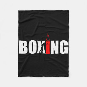 Boxing Lover Gym Boxer Kickboxing Kickboxer Enthus Fleece Blanket