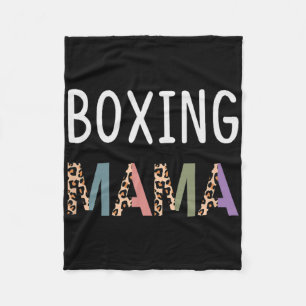 Boxing Mama Boxer Women Gift - Funny Boxing Mum Fleece Blanket
