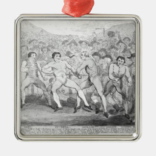 Boxing match between Thomas Futrell & John Metal Ornament