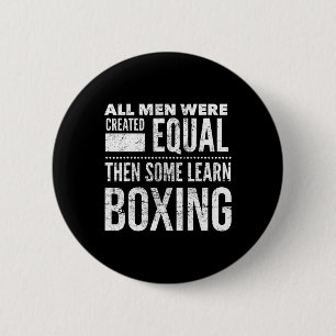 Boxing Men Funny Boxer Statement For Coach Gym Mot 6 Cm Round Badge